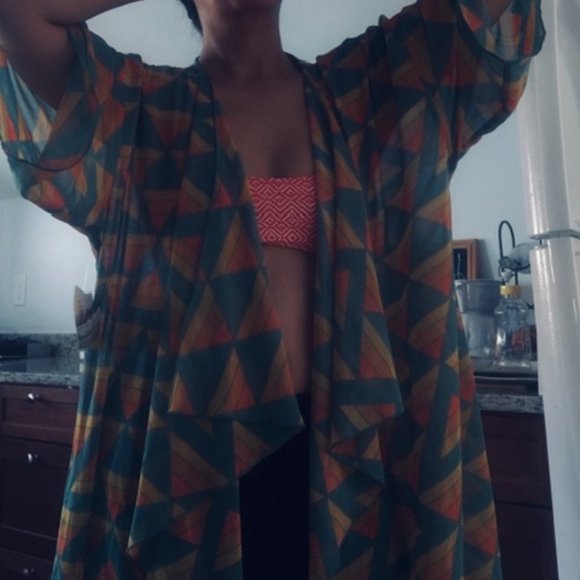 LuLaRoe Overlay / Swim Cover-up - Picture 4 of 7